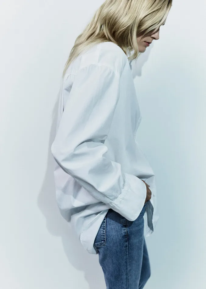 Women Tops Citizens Of Humanity Cocoon Shirt In Optic White