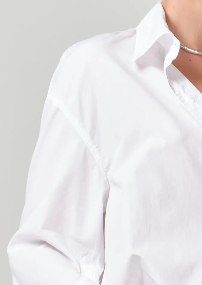 Women Tops Citizens Of Humanity Cocoon Shirt In Optic White