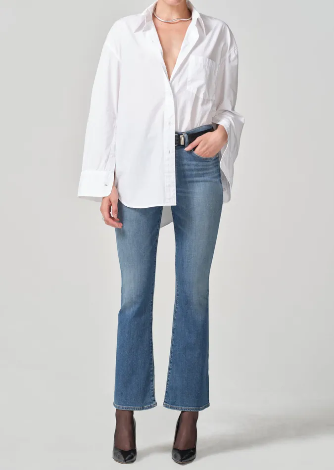 Women Tops Citizens Of Humanity Cocoon Shirt In Optic White