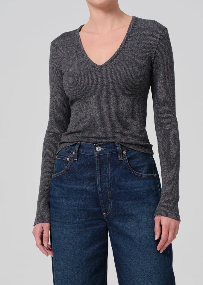Women Tops Citizens Of Humanity Emma VNeck In Black