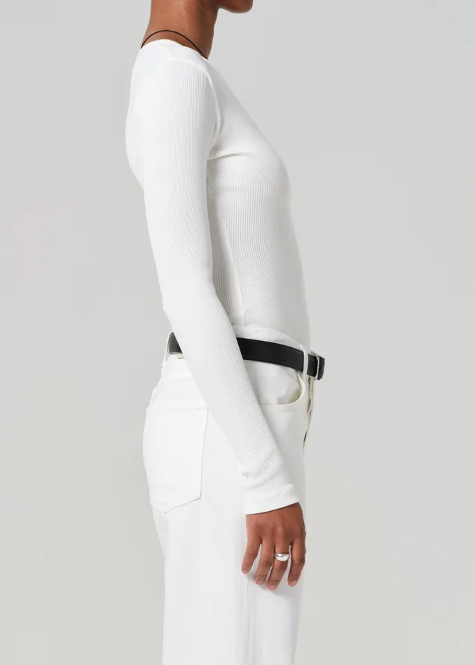 Women Tops Citizens Of Humanity Helsa Deep V Bodysuit In Pashmina
