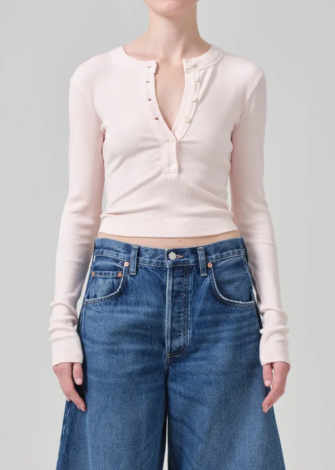 Women Tops Citizens Of Humanity Varra Henley In Cameo