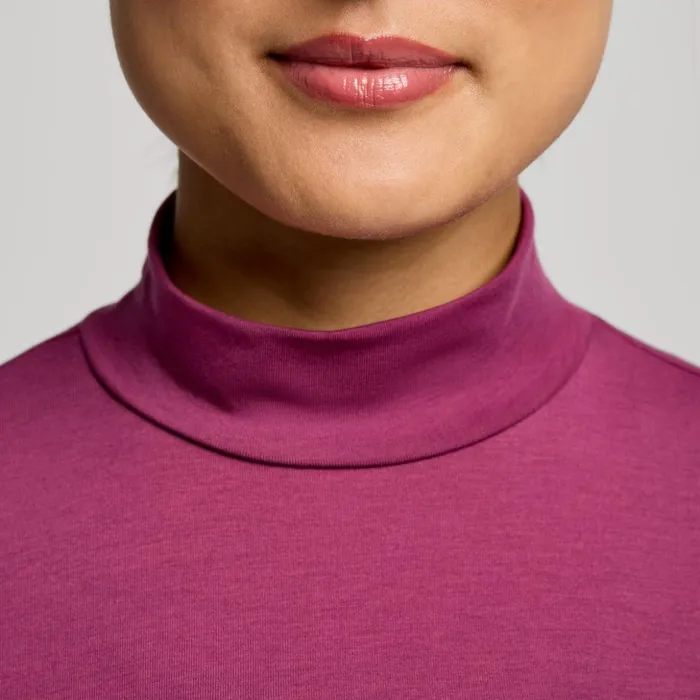 Women Triumph Long Sleeve Plum Saucony Tops