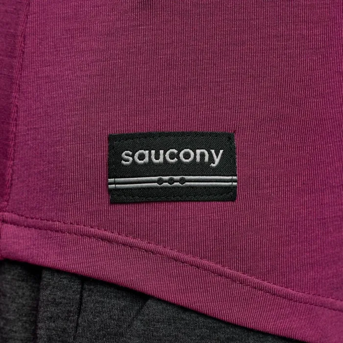 Women Triumph Long Sleeve Plum Saucony Tops