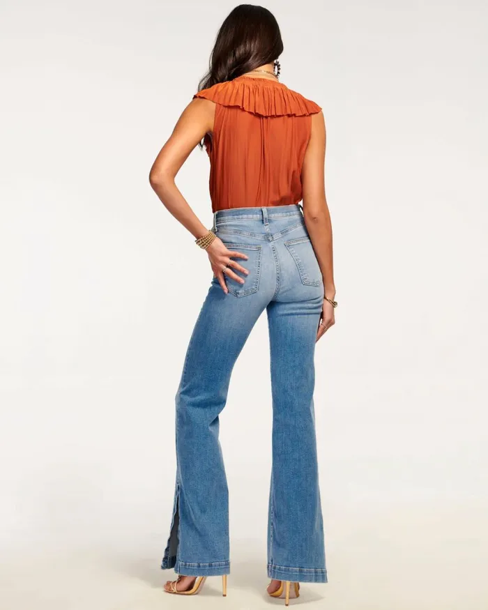 Women Tyra High Waisted Flare Jean Light Wash Ramy Brook Denim Women Tyra High Waisted Flare Jean Light Wash Ramy Brook Denim