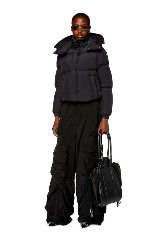 Women WRolfysFl Black Diesel Outerwear And Jackets