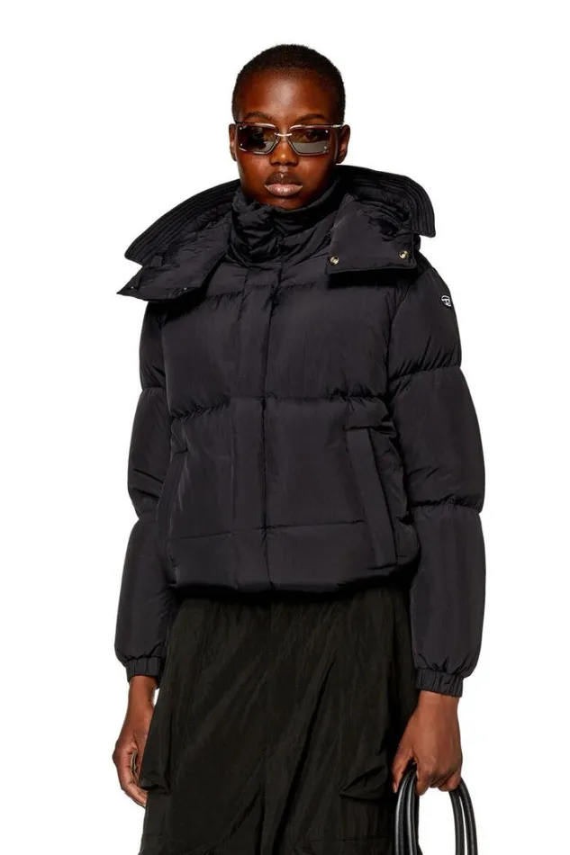 Women WRolfysFl Black Diesel Outerwear And Jackets