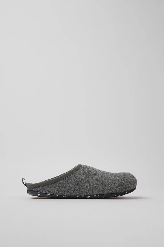 Women Wabi Gray Slippers Camper Non Leather Shoes Women Wabi Gray Slippers Camper Non Leather Shoes