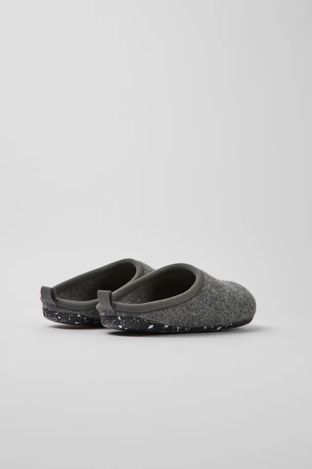 Women Wabi Gray Slippers Camper Non Leather Shoes Women Wabi Gray Slippers Camper Non Leather Shoes
