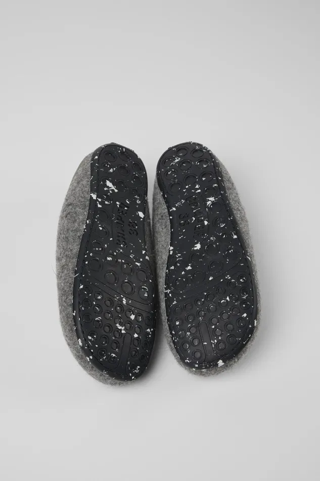 Women Wabi Gray Slippers Camper Non Leather Shoes Women Wabi Gray Slippers Camper Non Leather Shoes