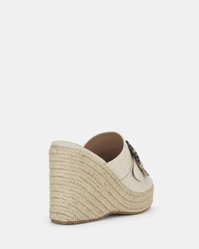 Women WENDALL LINEN Slides NOVO Shoes