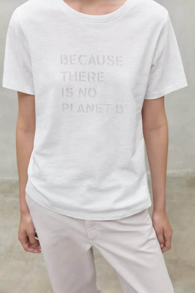 Women White Ambel TShirt Ecoalf TShirts