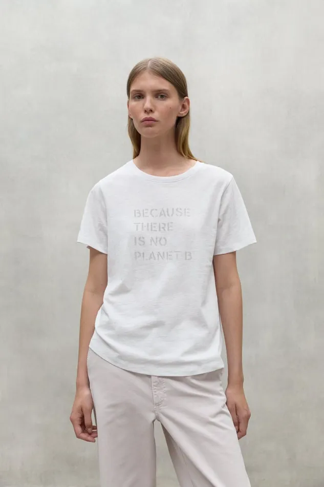 Women White Ambel TShirt Ecoalf TShirts