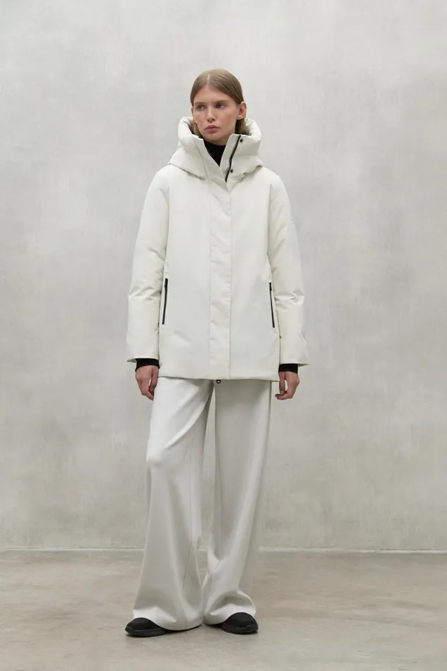 Women White Makalu Jacket Ecoalf Coats And Jackets