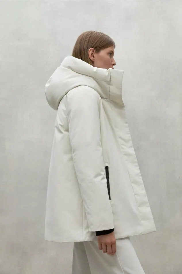 Women White Makalu Jacket Ecoalf Coats And Jackets