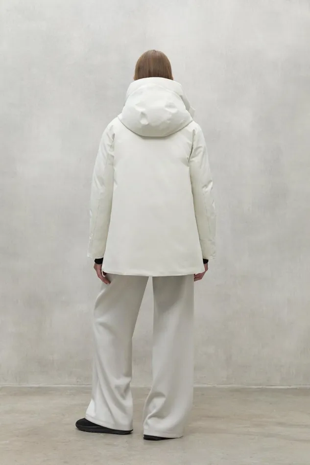 Women White Makalu Jacket Ecoalf Coats And Jackets