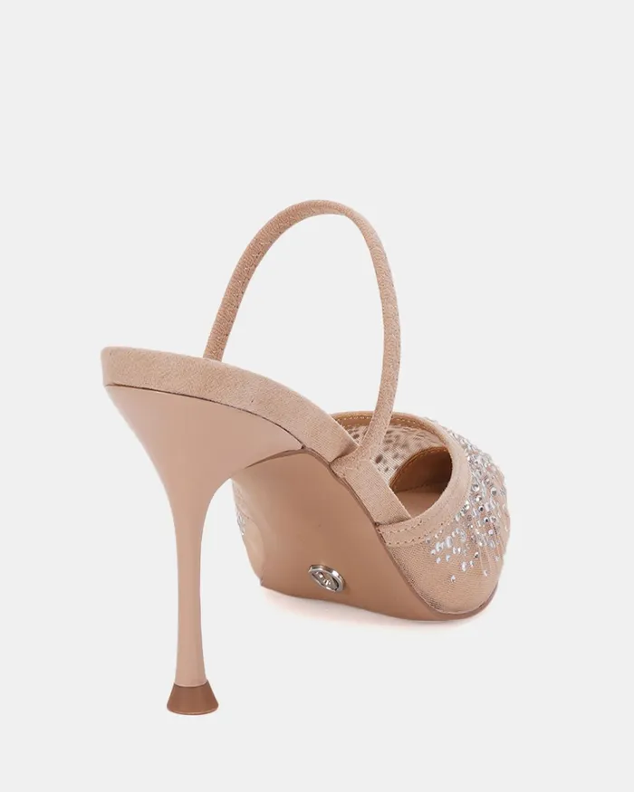 Women ZEETHER NUDE MESH Pumps Party NOVO Shoes