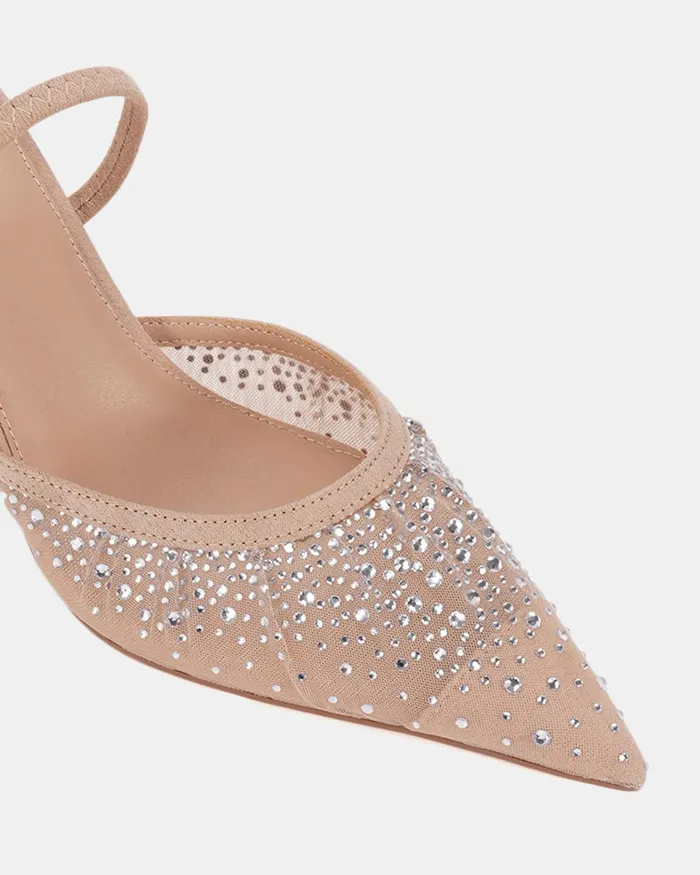 Women ZEETHER NUDE MESH Pumps Party NOVO Shoes
