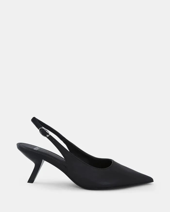 Women ZINDY BLACK Low Heels Party NOVO Shoes