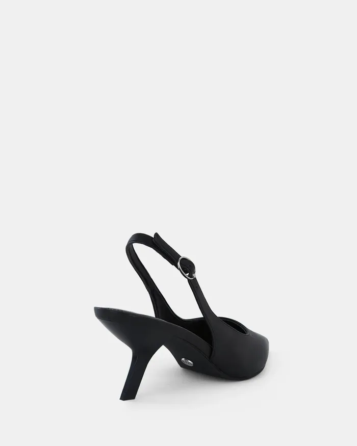 Women ZINDY BLACK Low Heels Party NOVO Shoes