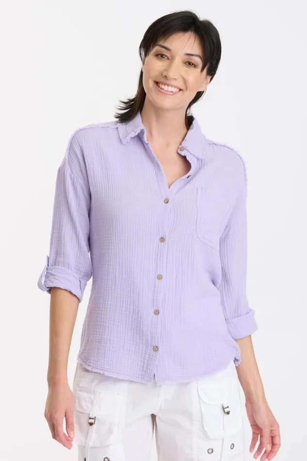 XCVI Randolf ButtonUp Women ShirtsBlouses