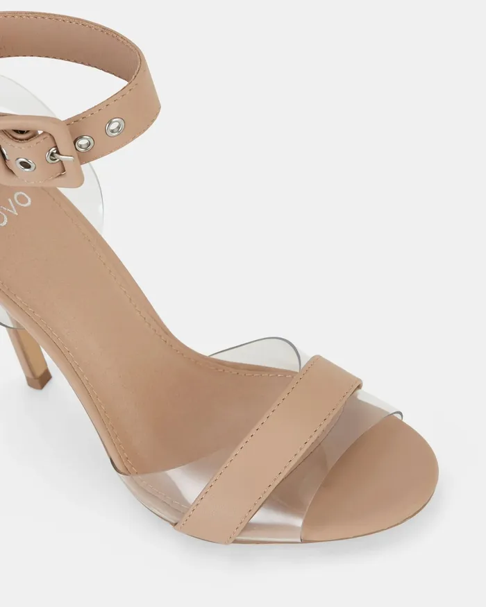 YESHA Sand Open Toe Heels Women Party NOVO Shoes