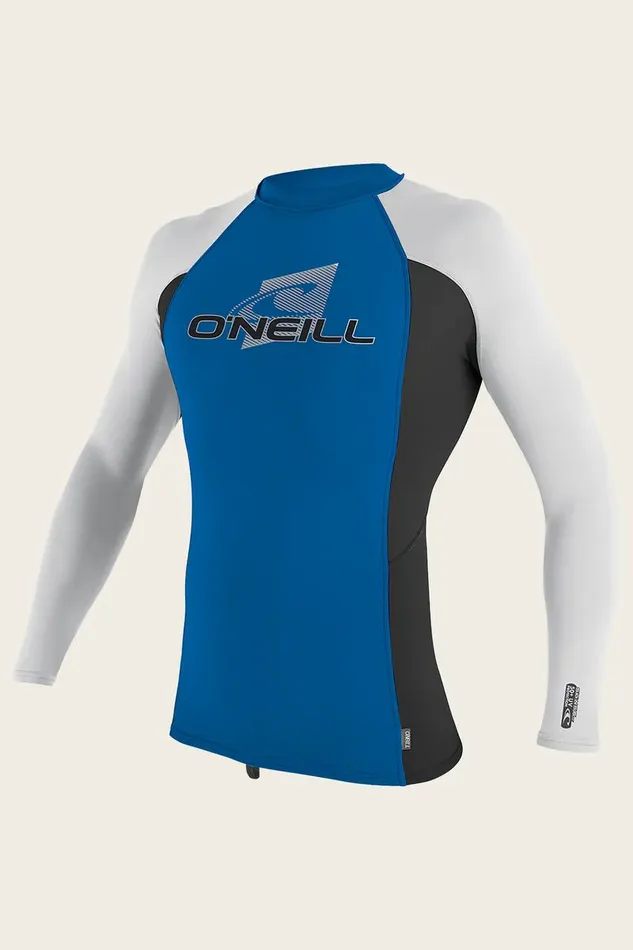 YOUTH PREMIUM SKINS LS RASH GUARD Oceanblkwht Kids O039NEILL Youth Wetsuits