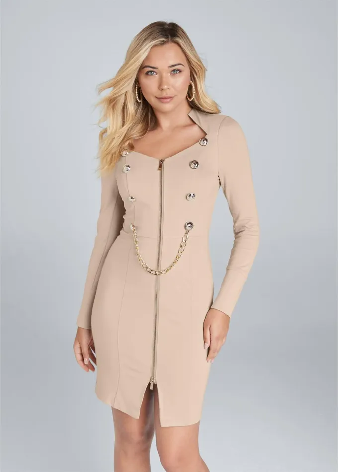 ZIP UP MIDI DRESS Moonlight Women VENUS Midi Dresses