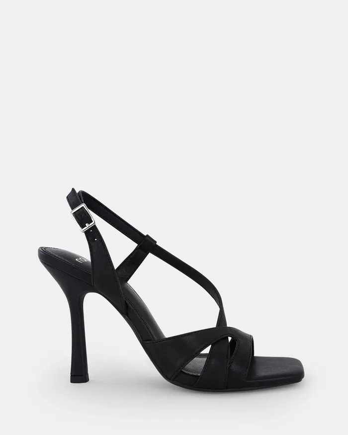 ZOZEY BLACK Open Toe Heels Women Party NOVO Shoes