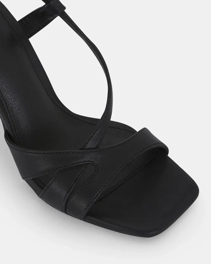 ZOZEY BLACK Open Toe Heels Women Party NOVO Shoes